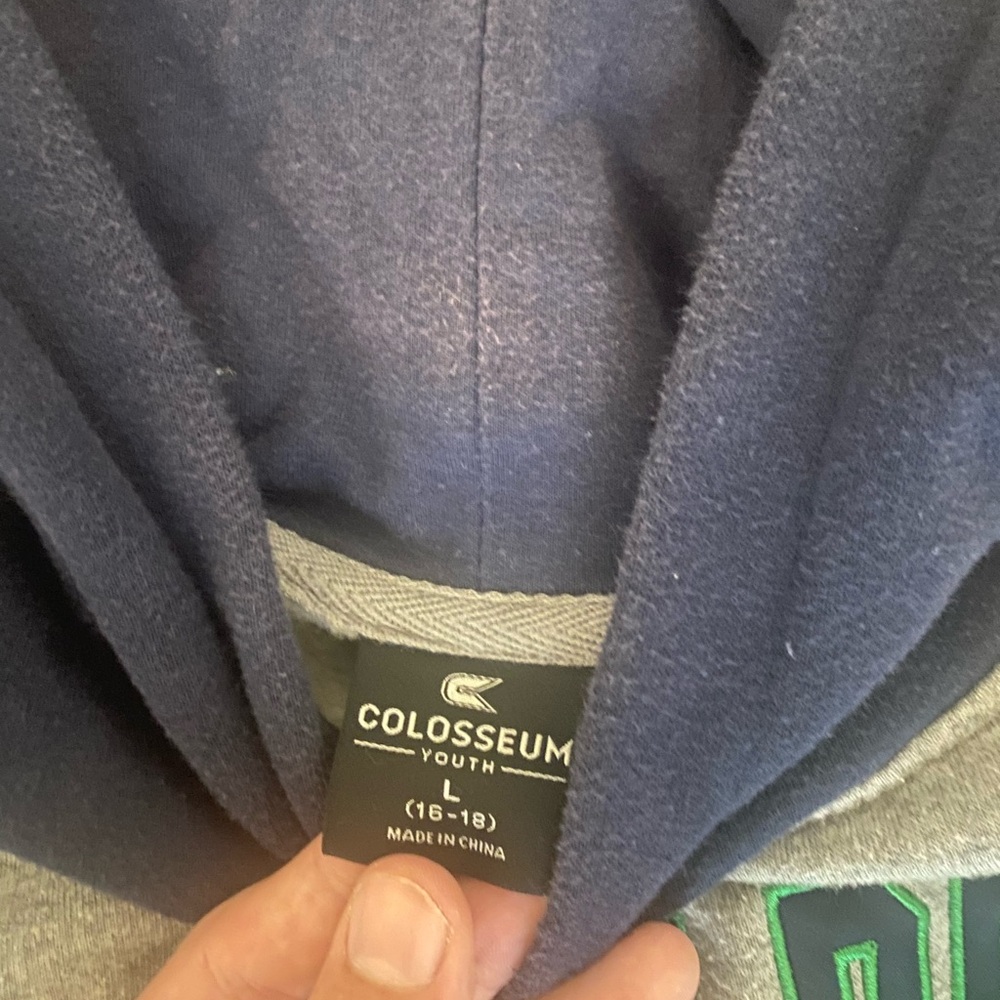 Colosseum Youth Blue and Gray Hoodie